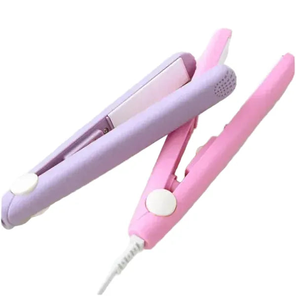 Mini Portable Ceramic Hair Straightener & Curler