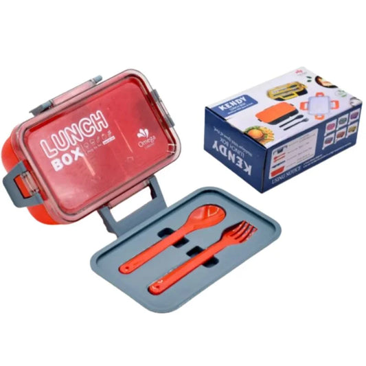 Kendy Lunch Box with Spoon & Fork | School & Office