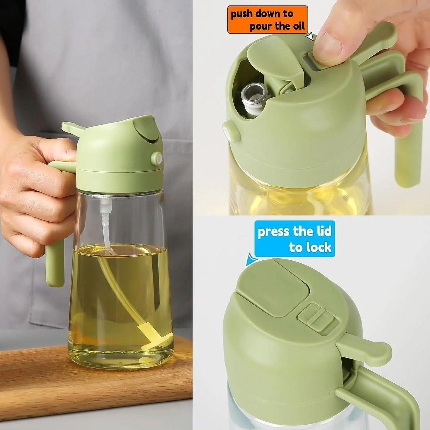 2-In-1 Oil Spray Bottle