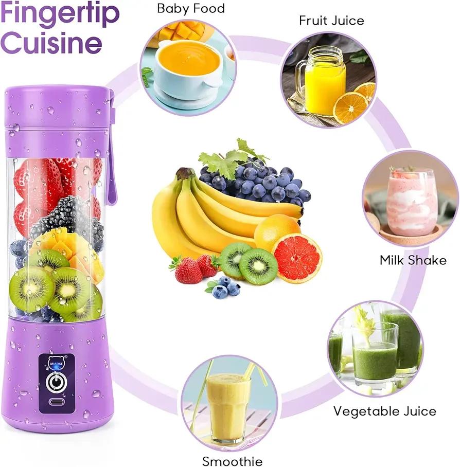 Purple Electric Portable Blender