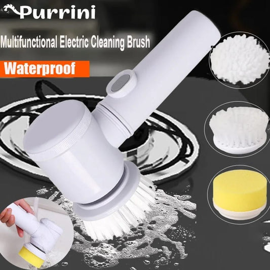 5-in-1 Rechargeable Handheld Electric Scrubber