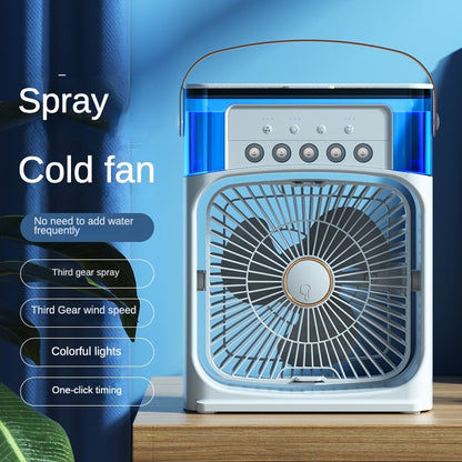 Portable Mini Air Cooler Cooling Mist Fan & Humidifier