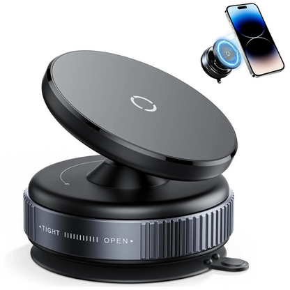 Upgraded 360 Vacuum Magnetic Car Mount Phone Holder – Hands-Free & Secure
