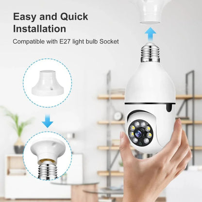 Speed-X Bulb Camera 1080P WiFi 360° Panoramic Security Camera
