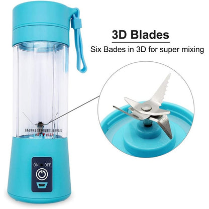 6-Blade USB Rechargeable Juicer Blender