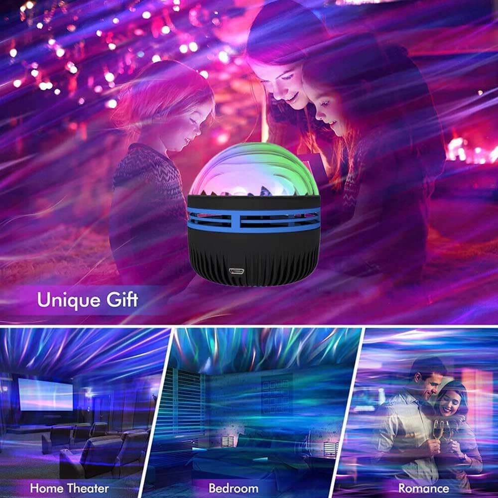 A7 LED Starry Projection Light with Remote Control - USB Galaxy Night Lamp