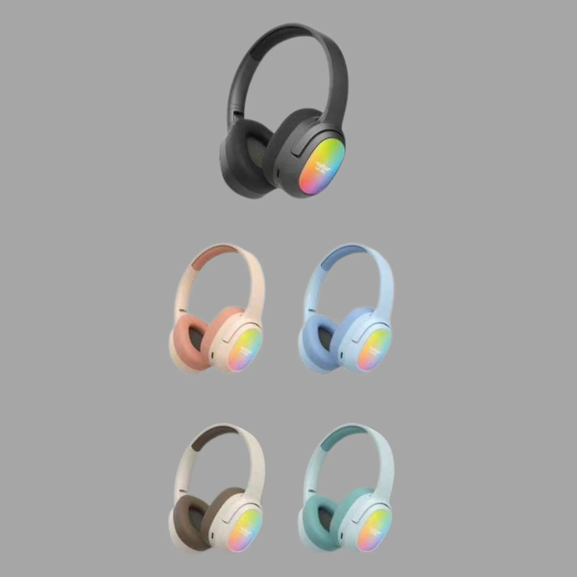Wireless Stereo Headphones with LED Lights