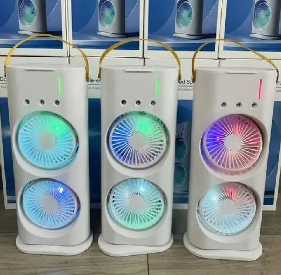 Portable USB Mist Fan White 360° Rotatable