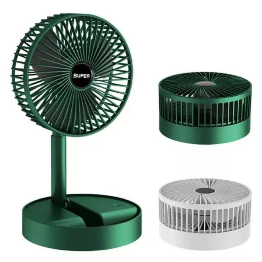 Rechargeable Portable Fan Green ABS