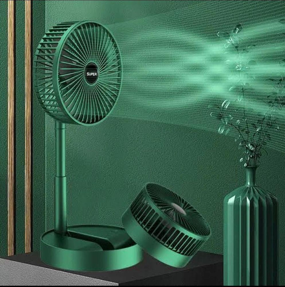 Rechargeable Portable Fan Green ABS