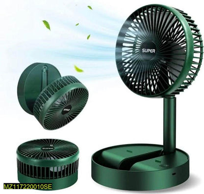 Rechargeable Portable Fan Green ABS