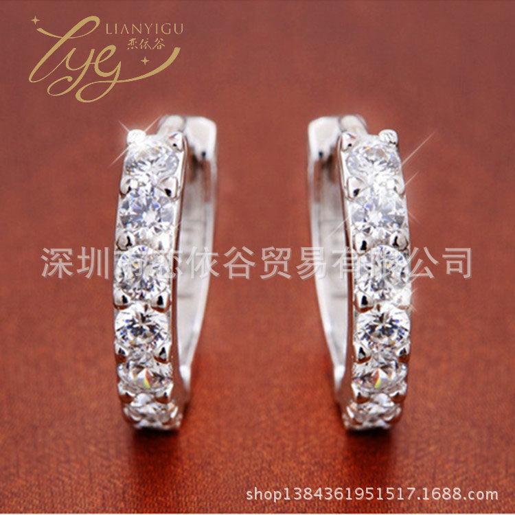 Gold Joker-Inspired Zircon Earrings for Women