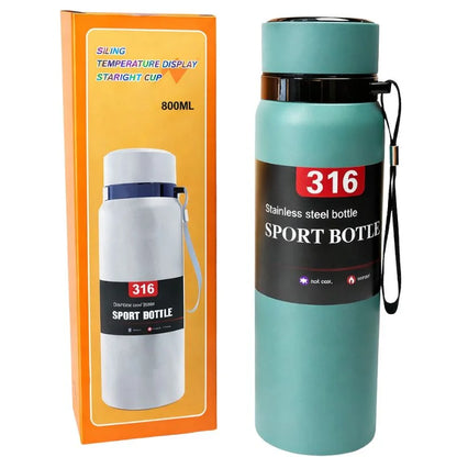 Hot & Cold for Hours – Smart Vacuum Water Bottle (800ml) (Free Shipping)