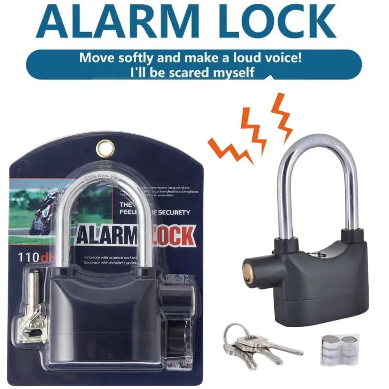 High-Security Gembok Alarm Lock (✅ Free Shipping)