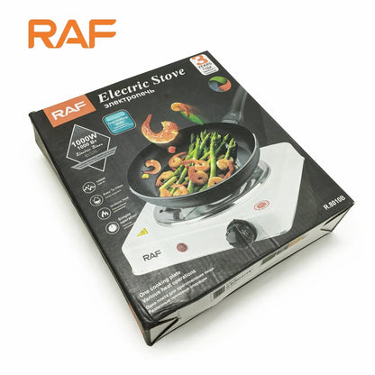 White RAF R.8010B Electric Stove Hot Plate and Cooker with 1000W Power