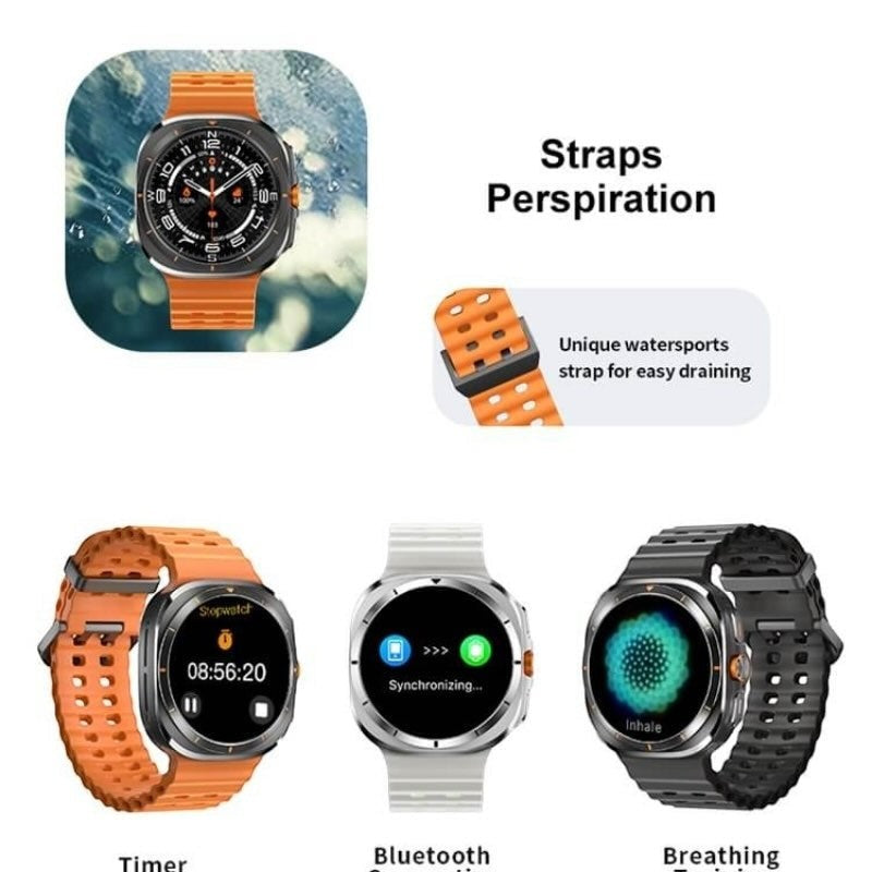 TF7 Ultra Smart Watch | Metal Body, AMOLED Display, Bluetooth Calling, Fitness & Health Tracker