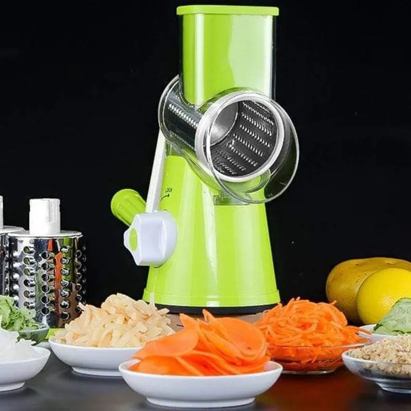 Multi-Functional 3-in-1 Tabletop Drum Grater