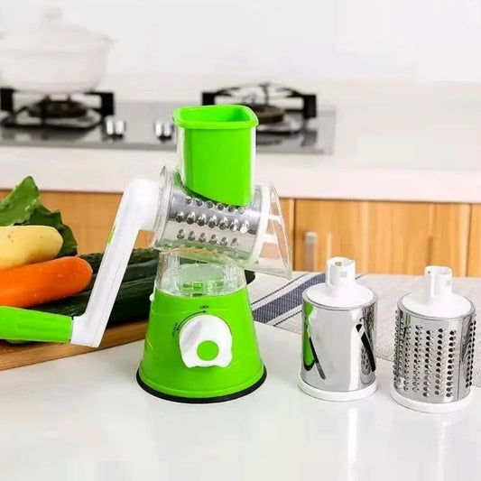 Multi-Functional 3-in-1 Tabletop Drum Grater