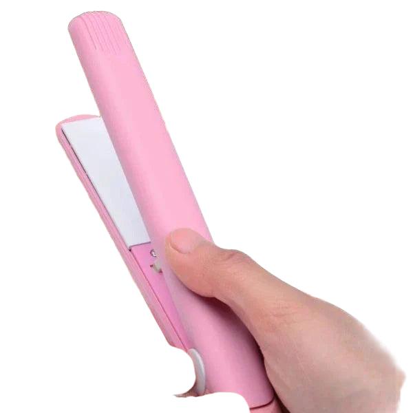Mini Portable Ceramic Hair Straightener & Curler