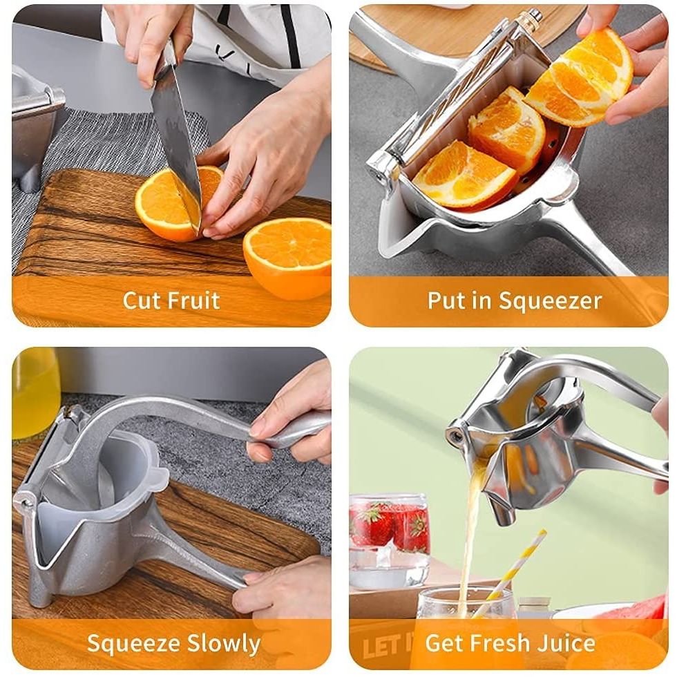Stainless Steel Lemon & Orange Clip Handheld Fruit Juicer